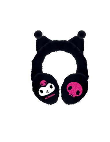 Paraorecchie in peluche 3D con orecchie - Kuromi