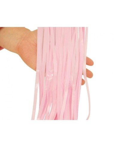 Tenda decorativa sfrangiata Cm. 100x200 - Rosa baby