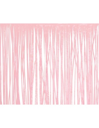 Tenda decorativa sfrangiata Cm. 100x200 - Rosa baby