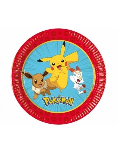 Piatti carta Cm. 20 - Cf. 8 pezzi - Pokemon