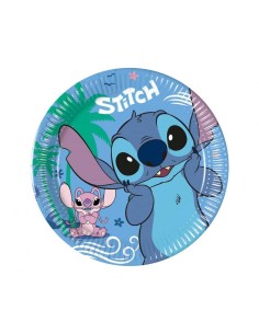 Piatti carta Cm. 20 - Cf. 8 pezzi - Stitch