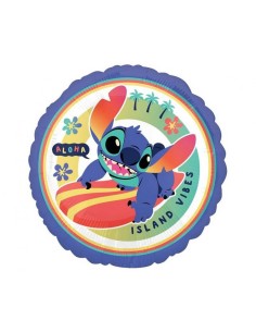 Palloncino mylar 18" Cm. 45 - Stitch surf