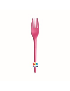 Forchette Ecolor Compostabili Cm. 16 - Cf. 20 pezzi - Fuxia