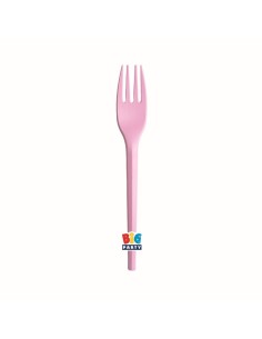 Forchette Ecolor Compostabili Cm. 16 - Cf. 20 pezzi - Rosa