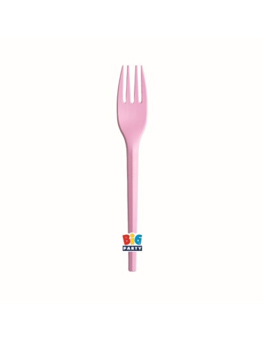 Forchette Ecolor Compostabili Cm. 16 - Cf. 20 pezzi - Rosa