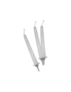 Candeline per torta classica con base Cm. 8 - Blister 12 pezzi - Bianco