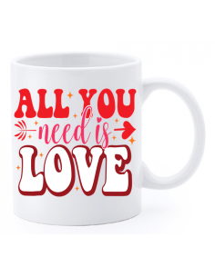 Tazza mug ceramica con scatola - All you need is love