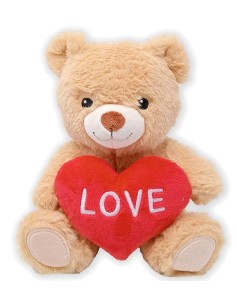 Peluche soft Orsetto Cm. 30 con cuore