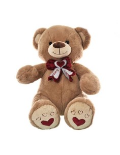 Peluche soft "Orsetto" con fiocco e cuore su zampa Cm. 102