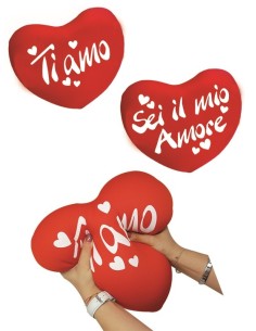 Cuscino cuore antistress Cm. 20 - Modelli assortiti