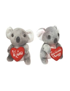 Peluche soft Koala cm. 15 con cuore - Modelli assortiti