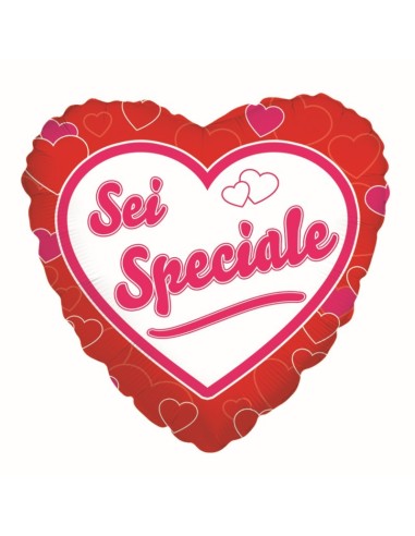 Palloncino mylar 18" Cm. 45 cuore "Sei Speciale"