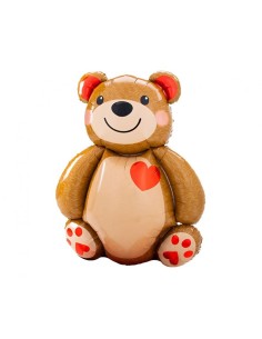 Palloncino mylar Cm. 48x65 – Orsetto con cuore