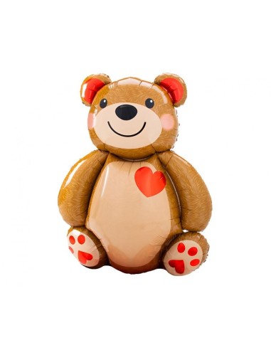 Palloncino mylar Cm. 48x65 – Orsetto con cuore