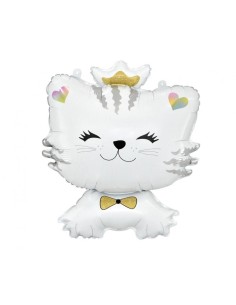 Palloncino mylar gatto innamorato Cm. 39x49