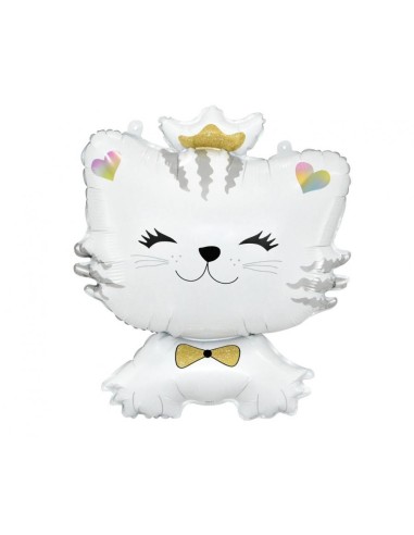 Palloncino mylar gatto innamorato Cm. 39x49