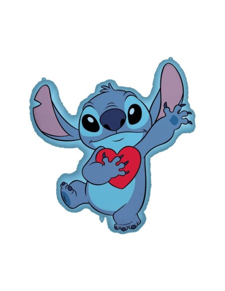 Palloncino mylar supershape Cm. 75x86 – Stitch con cuore