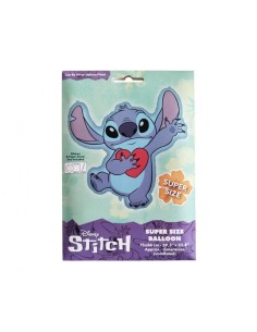 Palloncino mylar supershape Cm. 75x86 – Stitch con cuore 2
