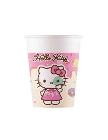 Bicchieri carta 200 ML – Hello Kitty & Kuromi – Confezione 8 pezzi