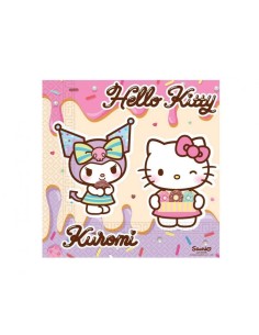 Tovaglioli carta Cm. 33x33 – Hello Kitty & Kuromi – Confezione 20 pezzi