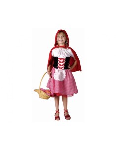 Costume completo Cappuccetto rosso – Maglia, gonna, mantello – Cm. 120/130