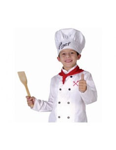 Costume completo Chef – Camicia, pantalone, cappello, foulard – Cm. 110-120 2