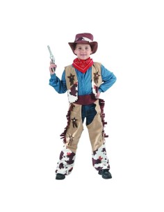 Costume completo Cowboy – Vestito + gambali + cappello + bandana – Cm. 120/130