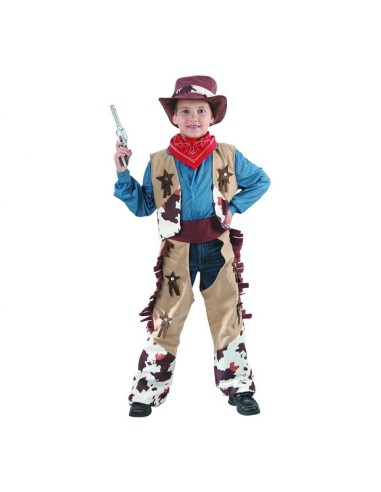 Costume completo Cowboy – Vestito + gambali + cappello + bandana – Cm. 120/130