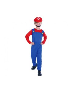 Costume completo Super Mario – Tuta e cappello – Cm. 120-130