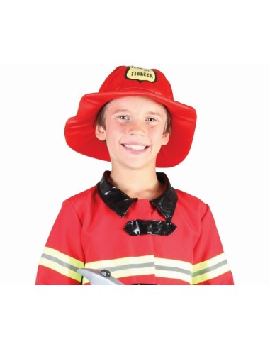 Costume completo Pompiere – Giacca, pantaloni, cappello – Cm. 130/140