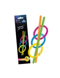 Braccialetto fluo Glow in the dark - Blister 5 pezzi