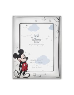 Portafoto Silver Plate Cm. 13,9x18,7 - Foto Cm. 10x15 - Disney Topolino