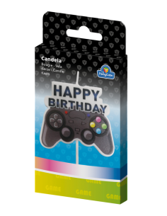 Candelina per torta Joystick Gamer