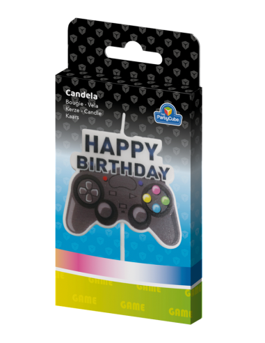 Candelina per torta Joystick Gamer