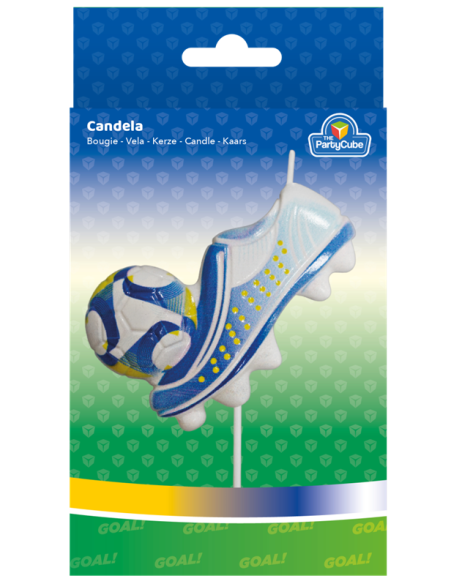Candelina per torta Scarpino Calcio