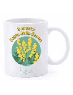 Tazza mug ceramica in scatola - 8 Marzo - Festa della donna - Auguri