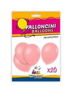 Palloncino Tinta Unita 9" Cm.25 Rosa baby - 20 Pezzi