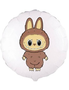 Palloncino mylar 18" Cm. 45 - Angry Bunny marrone