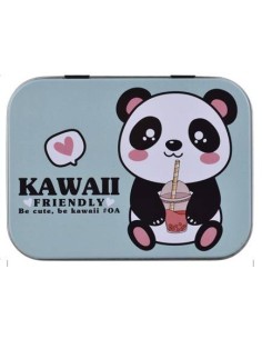 Scatola latta porta cerotti con 12 cerotti - Panda 2