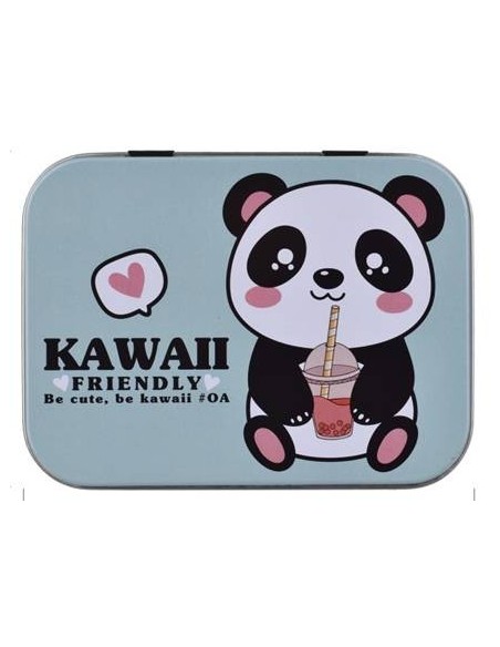 Scatola latta porta cerotti con 12 cerotti - Panda
