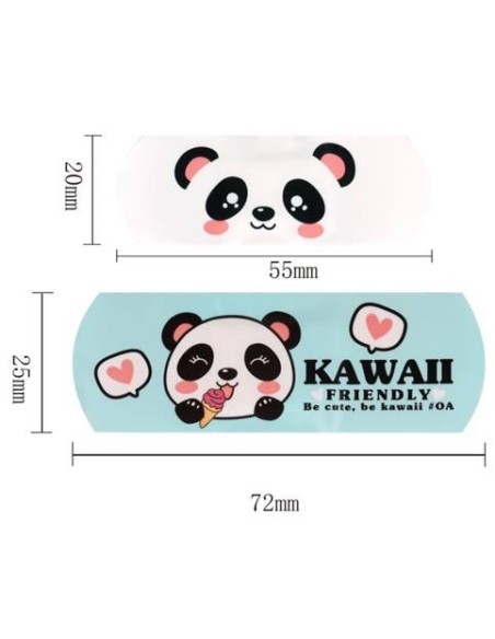 Scatola latta porta cerotti con 12 cerotti - Panda