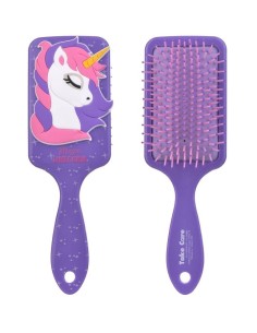 Spazzola per capelli con placca gommata - Unicorno