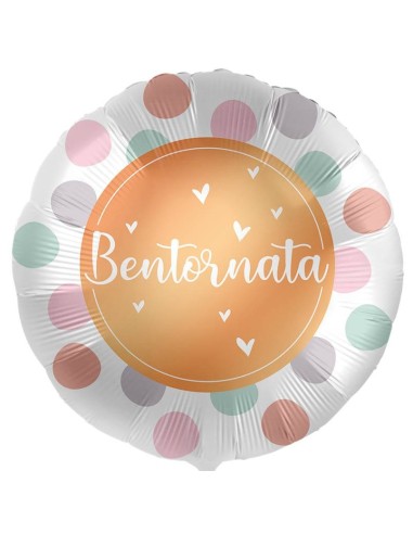 Palloncino mylar 18'' Cm. 45 - Rotondo - Bentornata