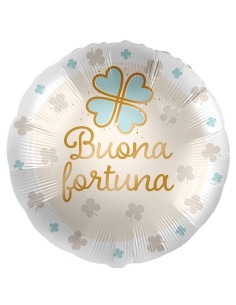 Palloncino mylar 18'' Cm. 45 - Rotondo - Buona fortuna