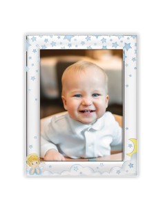 Portafoto silver Cm. 13,8x18,7 «Angelo celeste» – Foto cm. 10x15 2