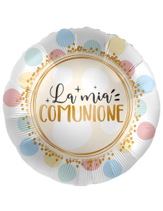 Palloncino mylar 18" Cm. 43 - Rotondo - La mia Comunione