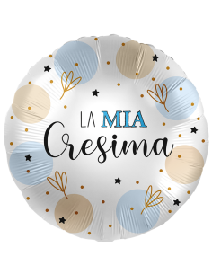 Palloncino mylar 18" Cm. 43 - Rotondo - La mia Cresima