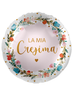 Palloncino mylar 18" Cm. 43 - Rotondo - La mia Cresima