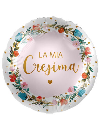Palloncino mylar 18" Cm. 43 - Rotondo - La mia Cresima
