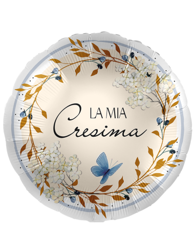 Palloncino mylar 18" Cm. 43 - Rotondo - La mia Cresima